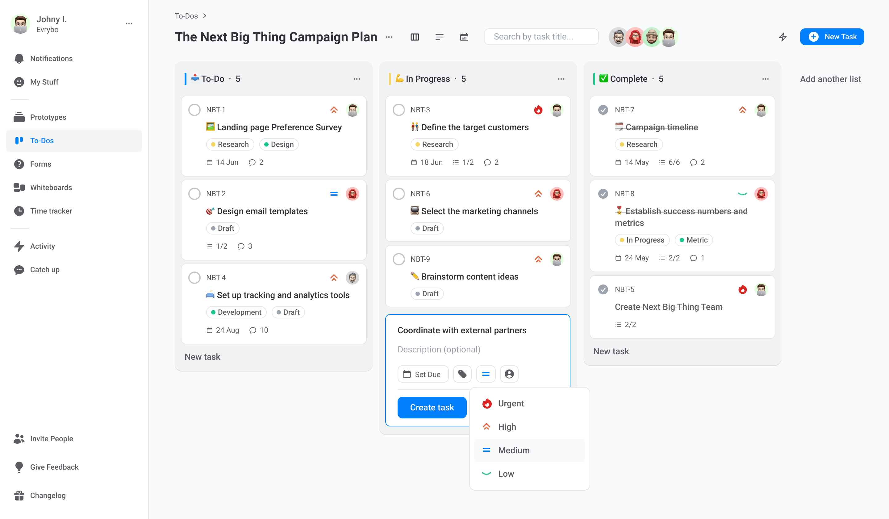 Evrybo To-dos Kanban